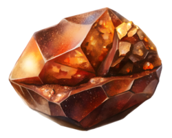 Bronzite Gemstone Grain Illustration Isolated on Transparent Background png