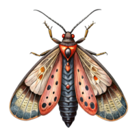 Lanternfly Vintage Illustration Isolated on Transparent Background png