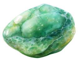 nefrite pedra preciosa grão ilustração isolado em transparente fundo png