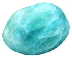 Amazonite Gemstone Grain Illustration Isolated on Transparent Background png