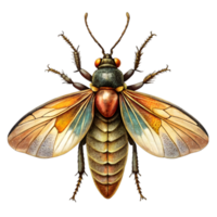 Firefly Vintage Illustration Isolated on Transparent Background png