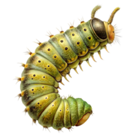 Caterpillar Vintage Illustration Isolated on Transparent Background png