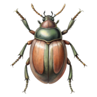 June Bug Vintage Illustration Isolated on Transparent Background png