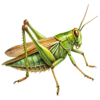 Grasshopper Vintage Illustration Isolated on Transparent Background png