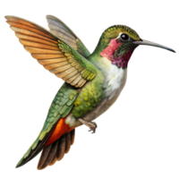 colibrì Vintage ▾ illustrazione isolato su trasparente sfondo png