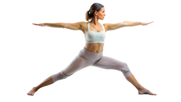 yoga pose isolé sur transparent Contexte png