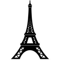 eiffel torre símbolo en un blanco antecedentes vector