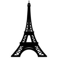 eiffel torre símbolo en un blanco antecedentes vector