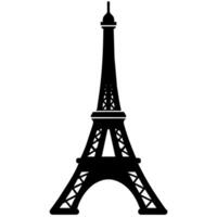 eiffel torre símbolo en un blanco antecedentes vector