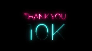 Thank You 10k Neon Celebration video