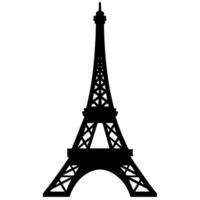 eiffel torre símbolo en un blanco antecedentes vector