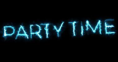 Party Time Neon Text Animation video