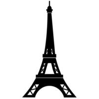 eiffel torre símbolo en un blanco antecedentes vector