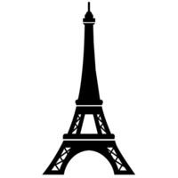 eiffel torre símbolo en un blanco antecedentes vector