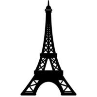 Eiffel tower symbol on a white background vector