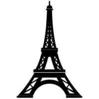 eiffel torre símbolo en un blanco antecedentes vector