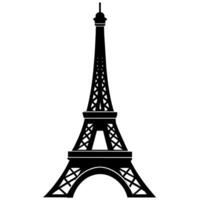 Eiffel tower symbol on a white background vector