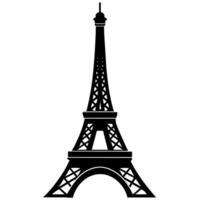 eiffel torre símbolo en un blanco antecedentes vector