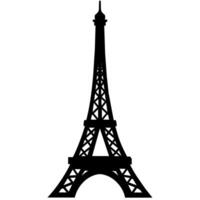 eiffel torre símbolo en un blanco antecedentes vector