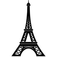 eiffel torre símbolo en un blanco antecedentes vector