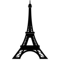 eiffel torre símbolo en un blanco antecedentes vector