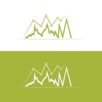 line bar graph business infographics, Statistic and data information infographic vector