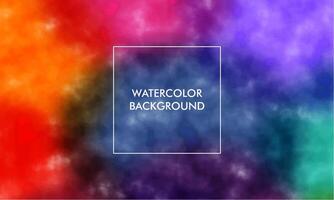 Watercolor Gradient mesh abstract blur texture background with pastel colorful color vector