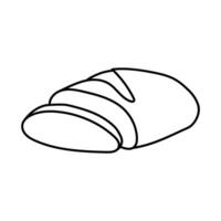 Bread in doodle style. Isolated on white background vector
