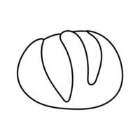 Bread in doodle style. Isolated on white background vector