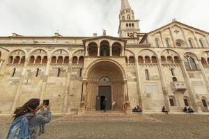 MODENA ITALY 1 OCTOBER 2020 Modena s cathedral in the historiacl city center photo