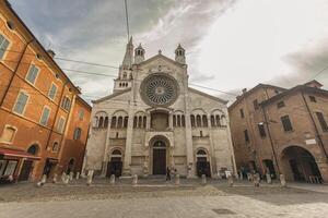 modena Italia 1 octubre 2020 modena s catedral en el historiacl ciudad centrar foto