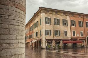 FERRARA ITALY 29 JULY 2020 Ferrara architecture detail of historical bulding photo