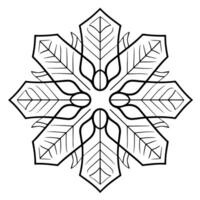 abrazo invierno con un copo de nieve contorno icono, Perfecto para estacional diseños vector