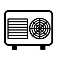 outline icon of a compressor. vector