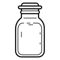 outline icon of a milk jug for dairy-themed designs. vector