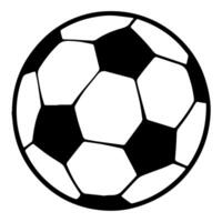 Score with a soccer ball outline icon, perfect for sports-themed designs. vector