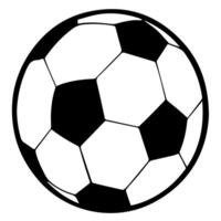 Score with a soccer ball outline icon, perfect for sports-themed designs. vector