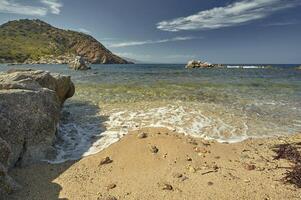 The border between sea and land photo