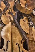 Pieces of violins photo