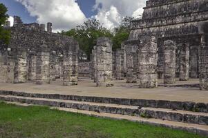 Temple of the Warriors in Chichen Itza photo