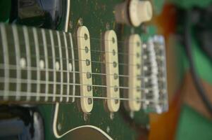 Detail of an electric guitar photo