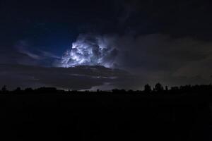 lightning storm detail photo