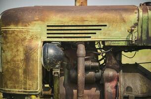 Old rusted engine. photo