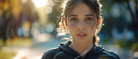 Close-Up of Woman With Wet Hair photo