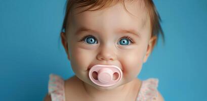 Baby With Pacifier photo