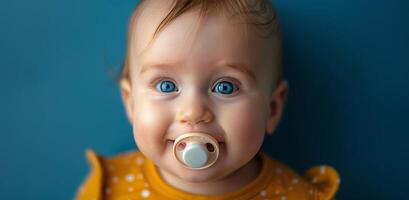 Baby With Pacifier photo
