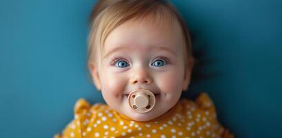 Baby With Pacifier photo