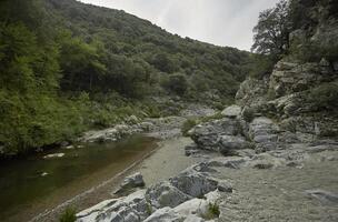 Oasis in the middle of the mountain photo