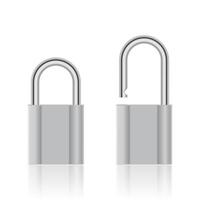 Padlock combination design isolated on white background. Illustration EPS 10. vector