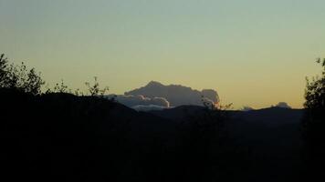 Sunset in the dolomites photo